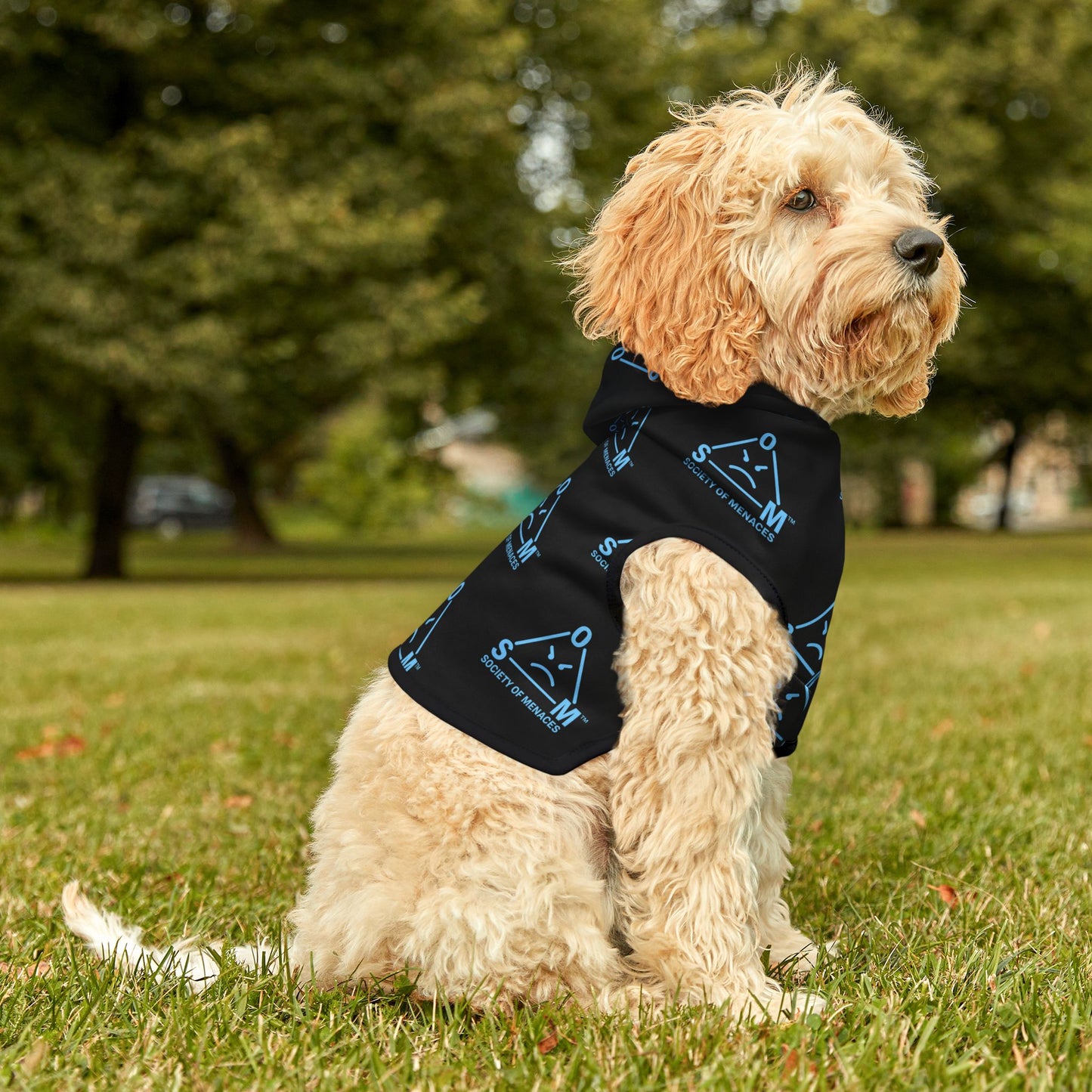 Pet Hoodie — Black Tech Logo Hoodie for Dogs & Cats