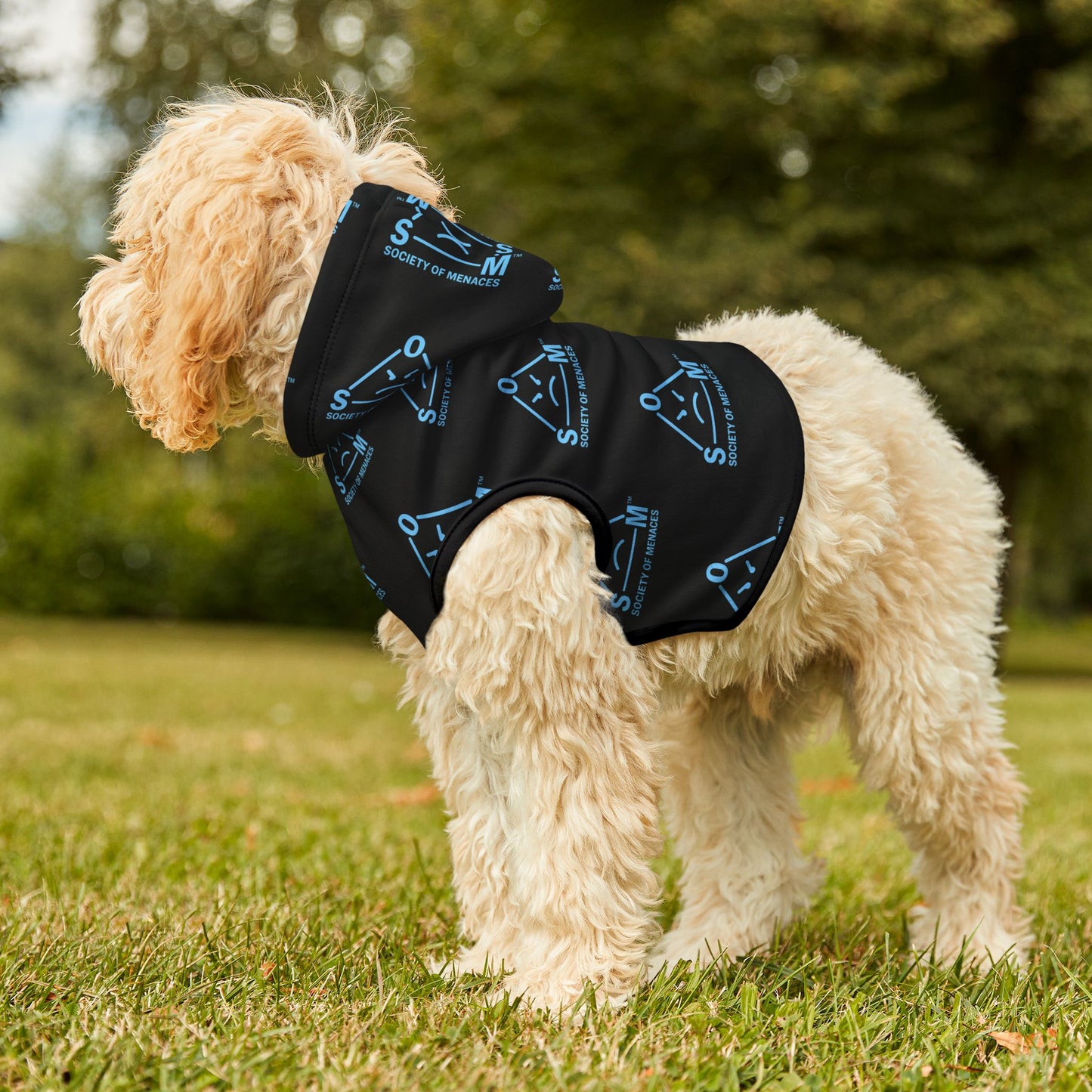 Pet Hoodie — Black Tech Logo Hoodie for Dogs & Cats